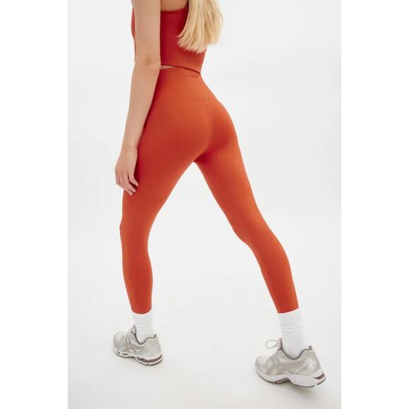 Girlfriend Collective Seamless High Rise Leggings Orange Size XS - Picture 3 of 10